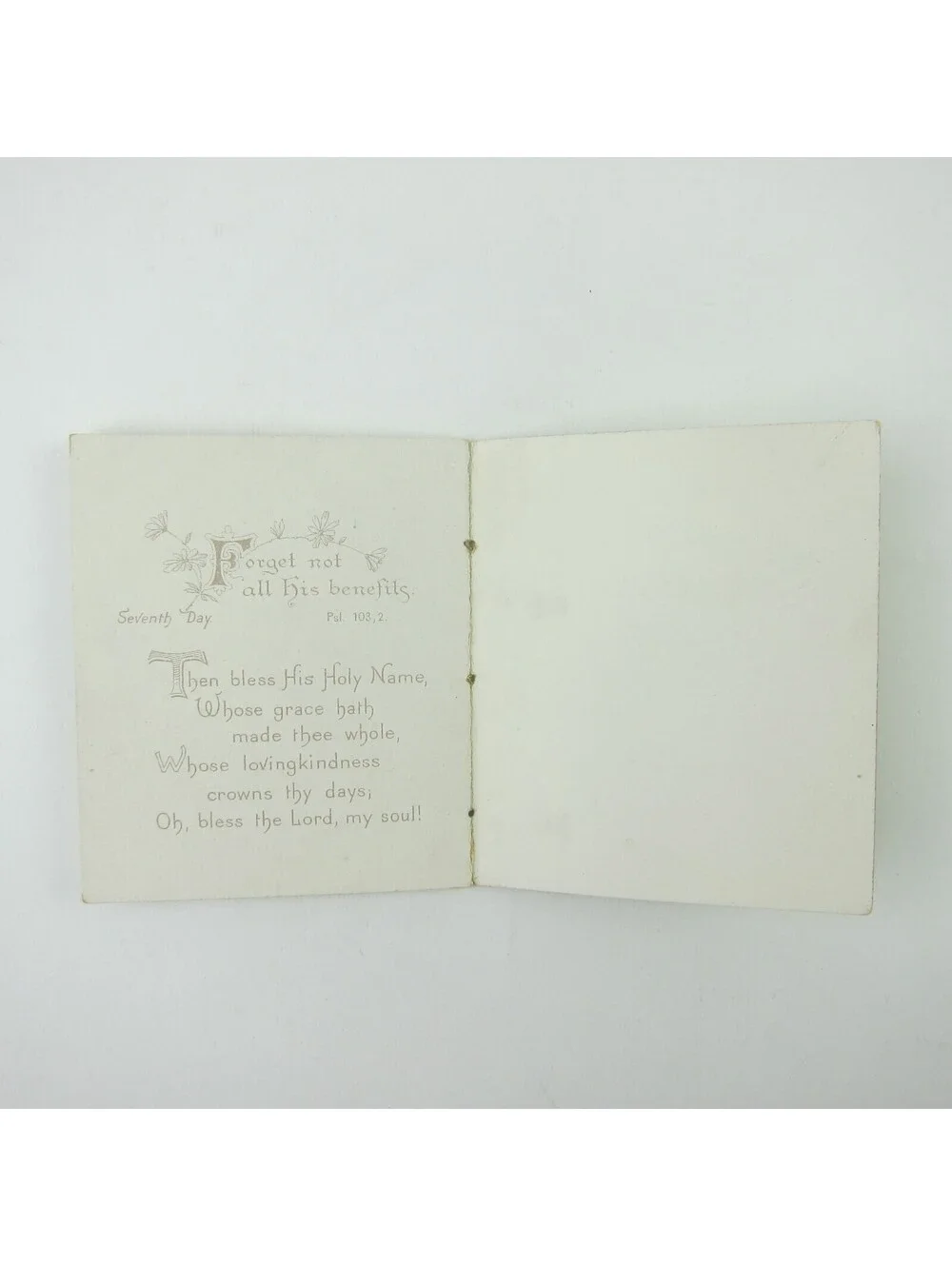 Victorian Child's Picture Prayer Book Praise Ye The Lord Raphael Tuck Antique